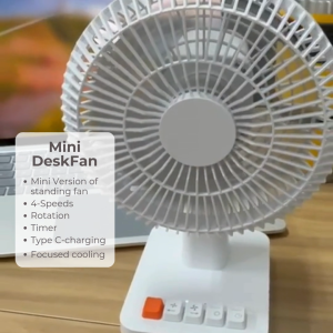 Sg seller Stocks QUALITY CHECK MIni Wireless DeskFan Rechargeable 4-Speed Rotation Timer Close proximity