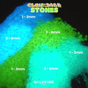 Glow in the Dark Sand and Stones 100g | Glow in the Dark Stone for Aquarium Designs Sculptures DIY Project