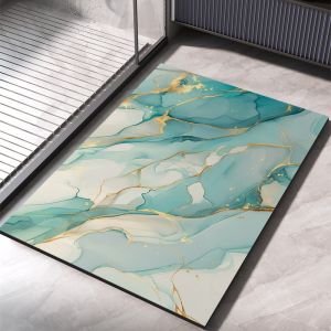 VIKAMA Modern Minimalist Bathroom Mat Absorbent Quick Drying Non Slip Fall Proof Stain Resistant Entryway Doormat Home Decor