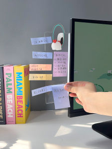 WSEEOAMLE Acrylic Computer Stickers & Transparent Memo Notes: Direct Sale Price & Cute Cartoon Design