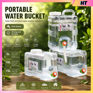 Large Capacity Portable Water Dispenser Bucket 5L/10L/15L for Outdoor & Home Use