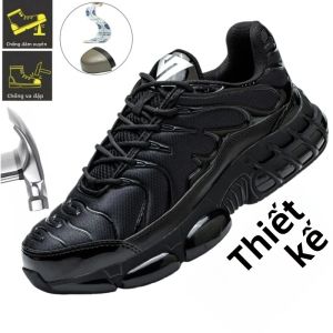 Giày Bảo Hộ Mũi Thép Chất Lượng Cao Dành Cho Nam Giới Giày Thể Thao Bảo Hộ Lao Động Chống Đâm Thủng Không Thể Phá Hủy Giày Bảo Hộ Nam Trên Mắt Cá Chân