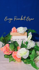 Bunga Rambat Besar Palsu Bunga Juntai Plastik Bunga Plastik Dekorasi Dinding