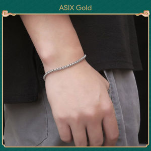 ASIX GOLD Mens Fine Titanium Steel Bracelet Fashion Street Hip Hop Trend Bracelet