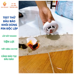 {DÙNG PIN}Các dòng báo khói độc lập không dây - Dùng pin-Gắn trần – Không cần đi dây- Âm thanh 95dB