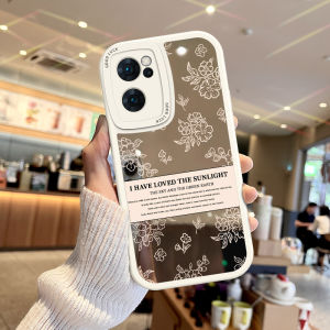 OPPO Reno7 5Pro Findx8/x9/x7 Ultra Womens New Ins Style Soft Silicone Phone Case with Makeup Mirror Full Cover Lens Protection