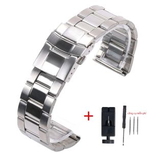 Dây Đeo Đồng Hồ Bằng Kim Loại Seiko 20mm/22mm Vòng Đeo Tay Bằng Thép Không Gỉ Được Đánh Bóng Dây Đeo Đồng Hồ Bằng Thép Bạc Tương Thích Với Đồng Hồ Truyền Thống