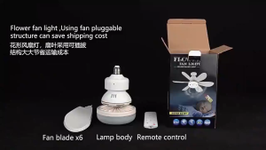 【2 IN 1】Ceiling Led Light Fan 40W With Remote Control 6 Blades E27 Silent Bedroom 3 light colors E27 30W 40W fan and light ceiling lights with fan With Remote Control Ceiling fan with light modern 6 blades big Ceiling fan heavy duty timer