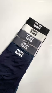 Combo 3 quần lót nam in nổi DWIN sịp đùi kháng khuẩn cao cấp boxer vải thun lạnh co dãn 4 chiều 2.0