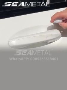 SEAMETAL 8PCS Universal Car Door Handle Bowl Scratch Protective Stickers Transparent Car Handle Anti-collision Protection Strip