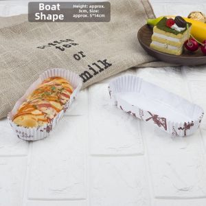 DOLO DAKING | Round Boat Oval Triangle Heat-Resistant Paper Cups 50 Pcs