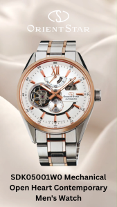 Orient Star SDK05001W0 Mechanical Open Heart Contemporary Mens Watch