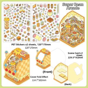 2.5D Stacking Castle DIY Miniature Scene Decal