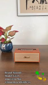 G12A Speaker Bluetooth Kisonli Portable Retro Klasik Wooden - BE