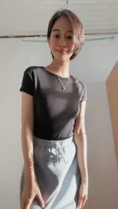 CLOTHINGHUB RED MICA DOUBLE-LINING TOP