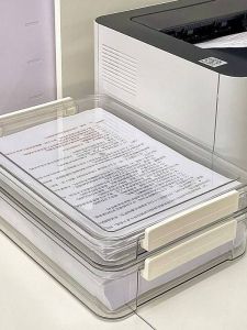 Hộp Đựng Tài Liệu Bằng Nhựa Dung Tích Lớn Trong Suốt Đựng Bằng Tốt Nghiệp Trung Học Cơ Sở Hộp Đựng Giấy Tờ A4