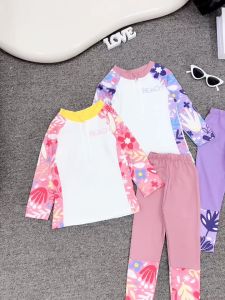 BK27 Đồ bơi bé gái 2 mảnh dài tay gồm quần và áo dài taybikini cho bé gái đi biểnđi bơi size 10-45kg