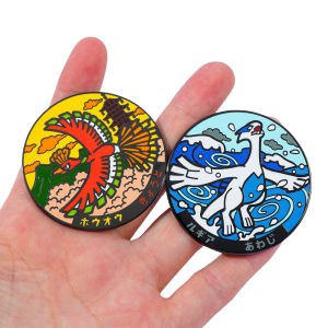 อะนิเมะ Pokemon Lugia Ho-Oh Mythical Creatures Enamel Pin ญี่ปุ่นคลาสสิก Otherworld Monster Spirit รวบรวม Badge เข็มกลัด