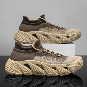 New Summer Breathable Soft Bottom Height-Increasing Mens Shoes