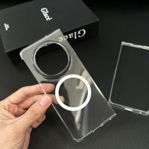 Ultra-Thin Transparent Magnetic Absorption Protective Case for OPPO Find N5 Foldable Screen Tempered Glass Mobile Phone Case