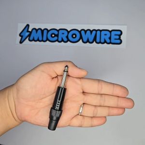MW High-Quality PL55 Mono Microphone Plug – Black Heavy Duty