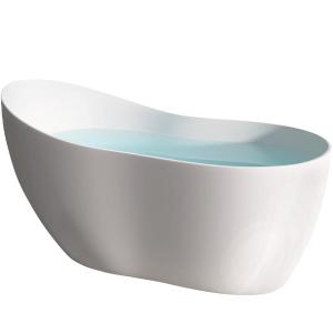 GUOGAN | Trendy Slim-Edge Design Large Interior Space Bathtub 1.38m