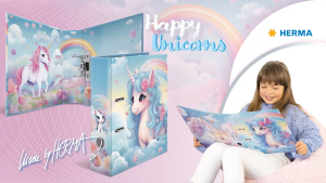 HERMA Motif Series File A4 Happy Unicorns 20136