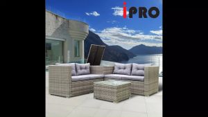 IPRO Rattan Sofa Outdoor Furniture Table and Chair Set  Wt Rattan Box Garden Outdoor Sofa Rotan Set Meja Kerusi Rotan Taman Moden
