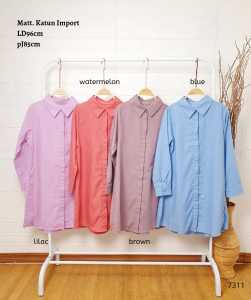 FO 7311 Tunik katun import halus tebal adem