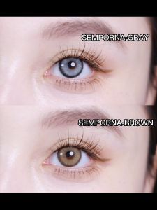 【จัดส่งจากประเทศไทย】Eyeshare 1 คู่/2 เม็ด Sema ซีรีส์ คอนแทคเลนส์ สีน้ำตาล/สีเทา ใช้ได้หนึ่งปี 14.2 มม.
