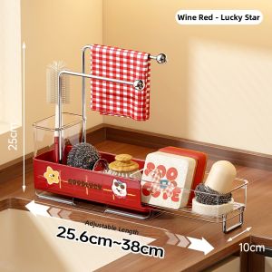 ASCOR | Multifunctional Stainless Steel Sink Organizer
