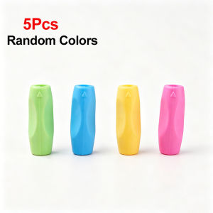 Silicone Pencil Grips 5/10pcs Posture Correction Pen Holders For Kids & StudentsAdjustable HolderRandom Colors