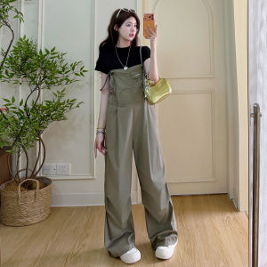 Pregnancy Suitable Summer Light Green Workwear High Waist Slimming Loose Palazzo Jumpsuit