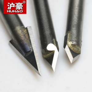 HUHAO 1PC Stone Carving Bits Marble Tile Drilling Alloy Letter Engraving For Fine Relief On Bluestone Granite Sintered CNC Tool