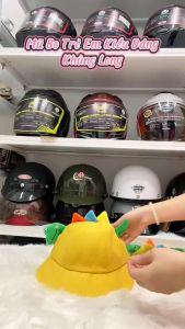 Mũ Bo Thêu Hình Khủng Long Dành Cho Bé Trai Và Gái Từ 3 Đến 7 TuổiSiêu Dễ Thương_Có Dây Điều Chỉnh