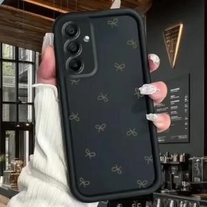 Shock Absorbent Phone Case For Samsung Galaxy S26 S25 S24 S23 S22 S21 S20 Note20 Ultra Plus FE Bow Print Ladder Shockproof Cover