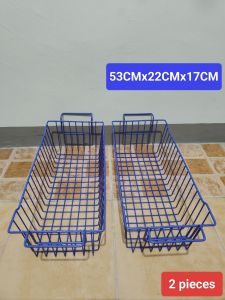 (53CMx22CMx17CM) Freezer Basket Kitchen Racks Freezer Storage Organizer
