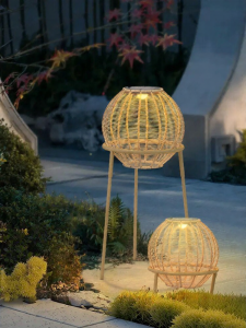 ZIYE | Purple Leaf Mood Courtyard Lamp Solar Weaving