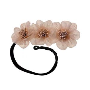 Suomi Ladies Sweet Fashion Pearl Flower Coil Simple and Generous High-end Hairpin Semi-round Ball Head