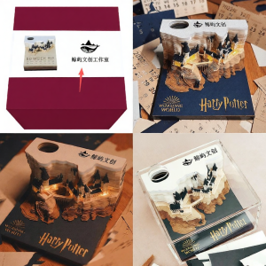 Lịch Ghi Chú 3D Cắt Giấy Harry Potter