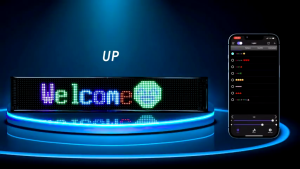 ป้ายรถภาพเคลื่อนไหว LED แผงเมทริกซ์LED หน้าจอแสดงผลLED พิกเซล USB 5V ยืดหยุ่น บลูทูธ ควบคุมผ่านแอพ สําหรับรถยนต์ ร้านค้า