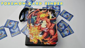 Charizarads Pokemon Card Binder 9/4 Pockets with 50 Removable Sheets Holds 900/400 Cards Card Binder Album