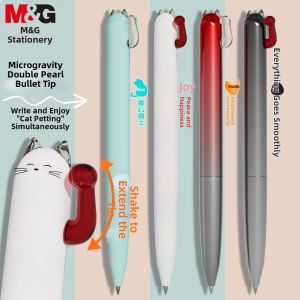 M&G | Microgravity Double Bullet Tip Student Pen Exam Study Cute Design Quick Drying Ink Shake Open Refillable