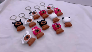 Capybara Small Pendant Ornaments Sanrio Capybara Car Keychains Blind Boxes Pufferfish Figurines