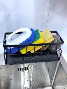 Multi-functional Sink Organizer Kitchen Sponge Holder Storage Rack Dishcloth Holder