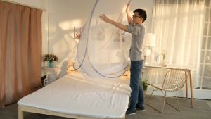 HA มุ้งกันยุง 3.5/5/6 ฟุต - มูลครอบ กางง่าย เก็บง่าย