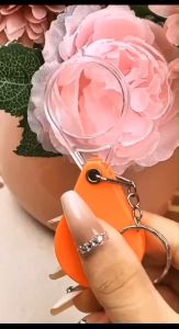 แว่นขยาย(พวงกุญแจ) ขนาดเล็ก (คละสี) พับได้ แว่นขยายพลาสติก สําหรับห้อยกระเป๋า/2019