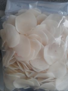 kerupuk kemplang putih mentah kemasan 500gram