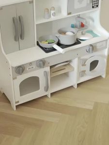 เกมจำลองครัวไม้สไตล์ญี่ปุ่น ของเล่นไม้จำลองการเล่นทำอาหารสำหรับเด็ก