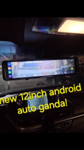 12" auto android dashcam plug and play